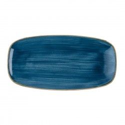 Assiettes oblongues Churchill Stonecast Java Blue 288 x 152mm (Lot de 12)