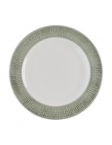 Assiettes classiques Churchill Bamboo Ceramic Spinwash Alpine 233mm (Lot de 12)