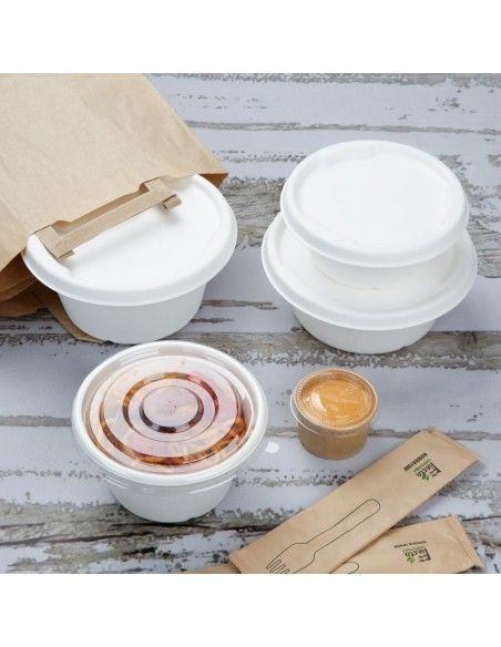 Bols en bagasse Fiesta Compostable 900 ml (lot de 50)