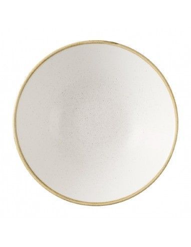 Assiettes creuses rondes Churchill Stonecast Barley White 205mm (Lot de 6)