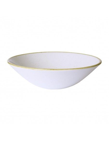 Assiettes creuses rondes Churchill Stonecast Barley White 180mm (Lot de 6)