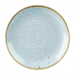 Assiettes rondes Churchill Stonecast Duck Egg 254mm (Lot de 12)