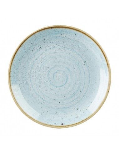 Assiettes rondes Churchill Stonecast Duck Egg 254mm (Lot de 12)