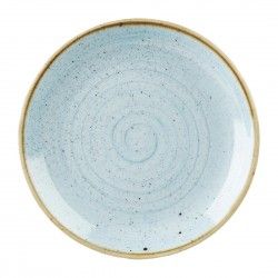 Assiettes rondes Churchill Stonecast Duck Egg 228mm (Lot de 12)