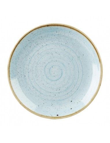 Assiettes rondes Churchill Stonecast Duck Egg 228mm (Lot de 12)