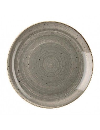 Assiettes rondes Churchill Stonecast Grey 228mm (Lot de 12)