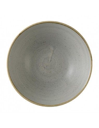 Assiettes creuses rondes Churchill Stonecast Grey 205mm (Lot de 6)
