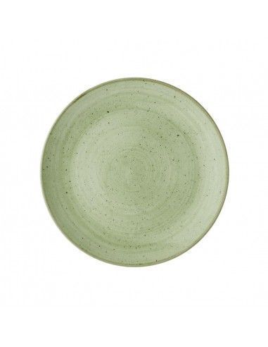 Assiettes avec rebord Churchill Stonecast Sage Green 228mm (Lot de 12)