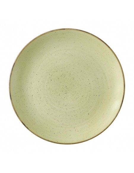 Assiettes avec rebord Churchill Stonecast Raw Green Evolve 165mm (Lot de 12)