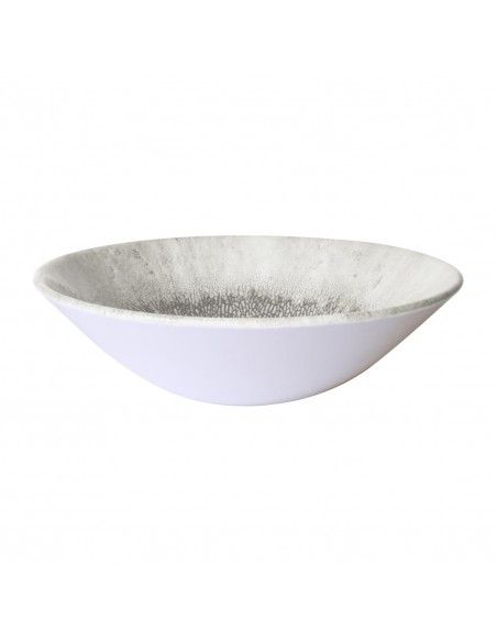 Assiettes creuses rondes Churchill Studio Prints Fusion Grey 203mm (Lot de 6)