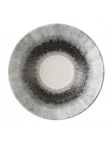 Assiettes creuses rondes Churchill Studio Prints Fusion Black 203mm (Lot de 6)