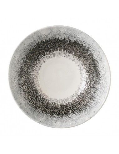 Assiettes creuses rondes Churchill Studio Prints Fusion Black 178mm (Lot de 6)