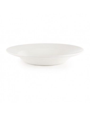 Assiette à pâtes blanche Churchill (Lot de 12)