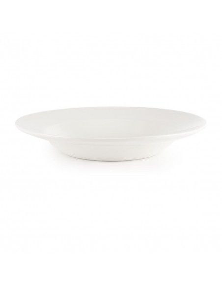 Assiette à pâtes blanche Churchill (Lot de 12)