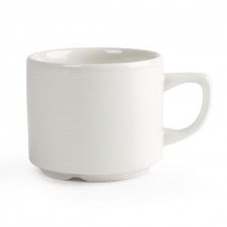 Tasses à thé Maple empilables blanches Churchill Whiteware 200ml (lot de 24) 2
