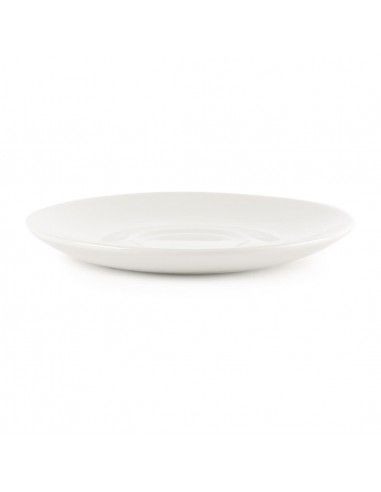 Soucoupes à cappuccino Churchill Plain Whiteware 160mm (Lot de 24)