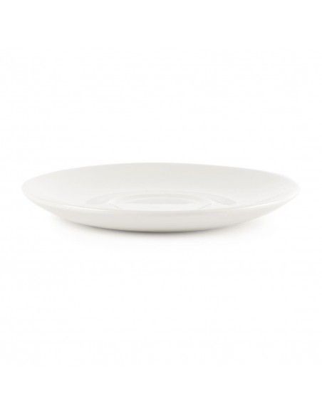 Soucoupes à cappuccino Churchill Plain Whiteware 160mm (Lot de 24)