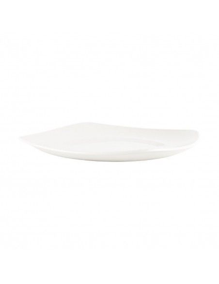 Assiettes blanches Churchill Plain Whiteware X squared 170mm (lot de 12)