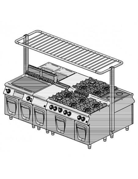 Structure porte-plaques + montant L  1000÷1500