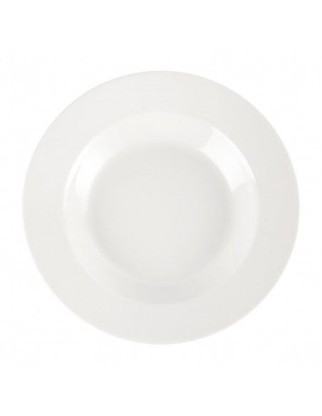 Assiette à pâtes blanche Churchill (Lot de 12)