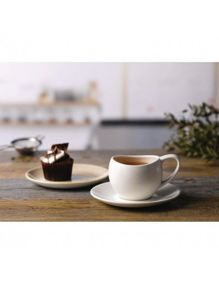 Soucoupes à cappuccino Churchill Plain Whiteware 160mm (Lot de 24)