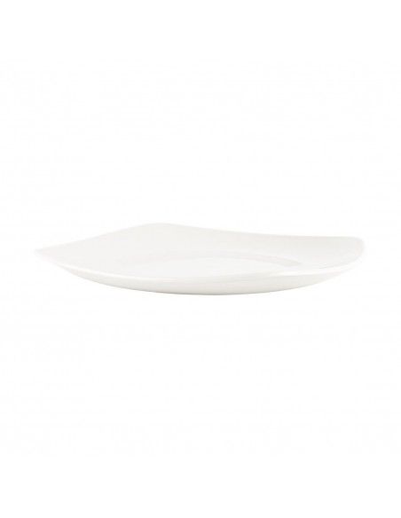 Assiettes blanches Churchill Plain Whiteware X squared 170mm (lot de 12)
