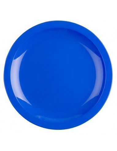 Assiettes en polypropylène Olympia Kristallon bleues 230mm (lot de 12)