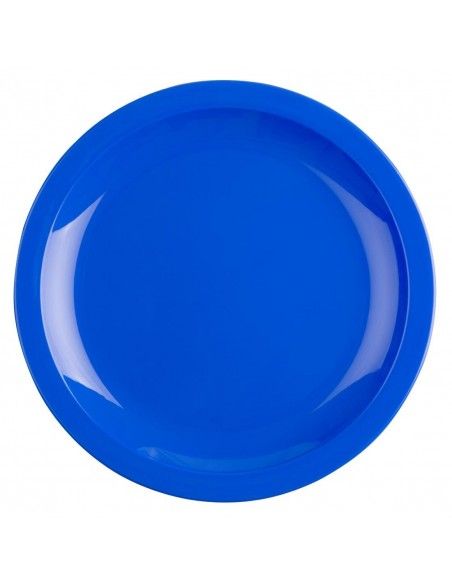 Assiettes en polypropylène Olympia Kristallon bleues 230mm (lot de 12)