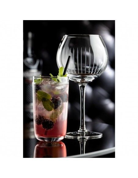 Verres hauts rainurés nid d'abeille Raffles Utopia 420ml (lot de 6)