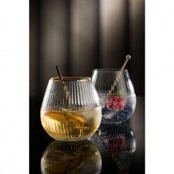 Verres à gin sans pied bord doré Hayworth Utopia 650 ml (lot de 6) 2