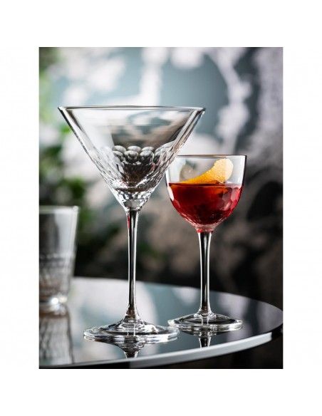 Verres à martini nid d'abeille Raffles Utopia 190ml (lot de 6)
