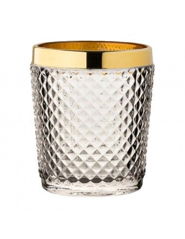 Verres à whisky bord doré Dante Utopia 34cl (lot de 6)