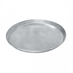 Plaque ronde pour pizzas ø 360 mm en aluminium, perforé ø 3 mm