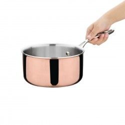 Casserole en cuivre 3 couches induction Vogue 180mm 2