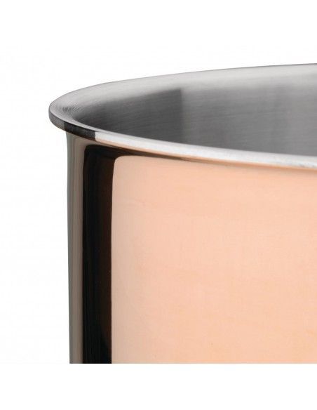 Casserole en cuivre 3 couches induction Vogue 180mm