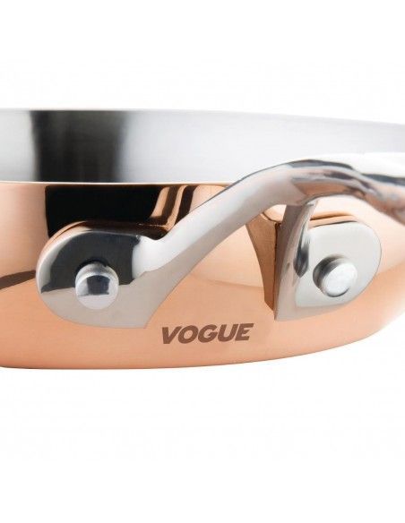 Poêle triple paroi cuivre induction Vogue 200mm