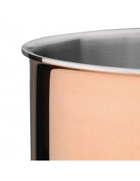 Casserole triple paroi cuivre induction Vogue 160mm