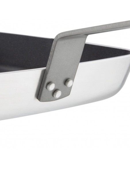 Poêle antiadhésive carrée fond rainuré Vogue 240mm