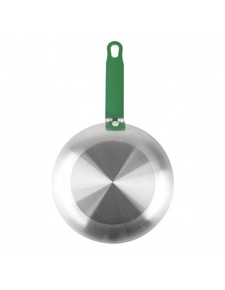 Poêle aluminium antiadhésive Teflon Platinum Plus Hygiplas avec manche vert 200mm