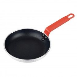 Poêle aluminium antiadhésive Teflon Platinum Plus Hygiplas avec manche rouge 200mm