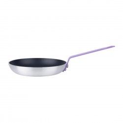 Poêle aluminium antiadhésive Teflon Platinum Plus Hygiplas avec manche violet 240mm 2