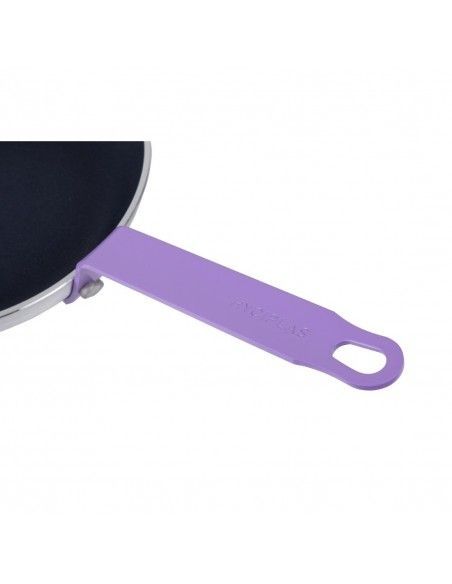 Poêle aluminium antiadhésive Teflon Platinum Plus Hygiplas avec manche violet 240mm