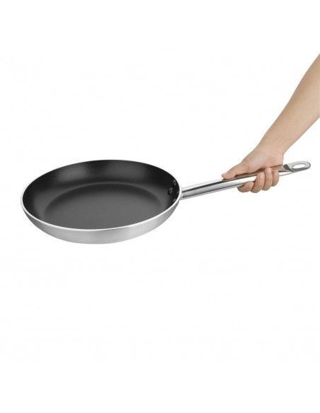 Poêle antiadhésive induction en aluminium et téflon Vogue 300mm