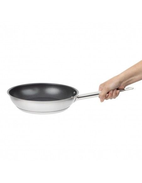 Poêle antiadhésive en inox Vogue Téflon Platinum Plus 240 mm