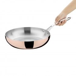 Poêle triple paroi cuivre induction Vogue 280x60mm 2
