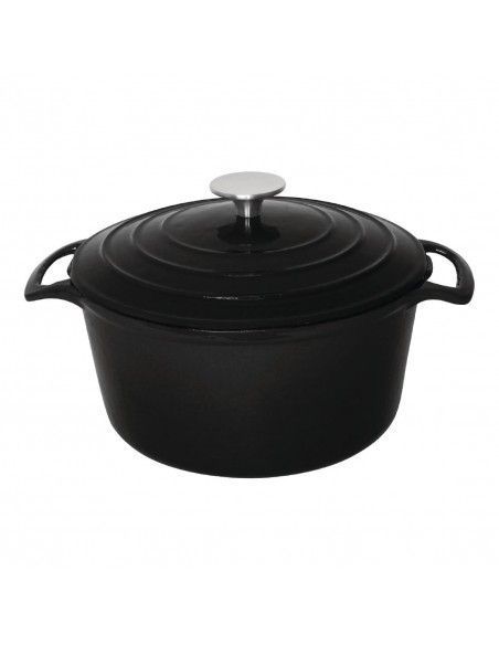 Grande cocotte ronde noire Vogue
