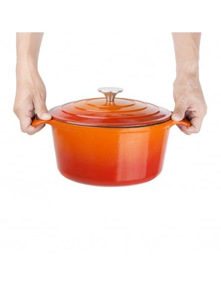 Grande cocotte ronde orange Vogue