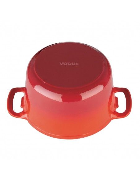 Grande cocotte ronde rouge Vogue