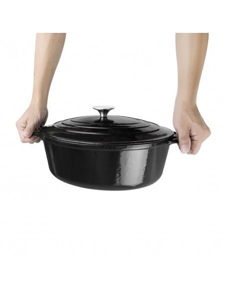 Cocotte ovale Vogue noire 5L