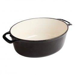 Grande cocotte ovale noire Vogue 6L 2